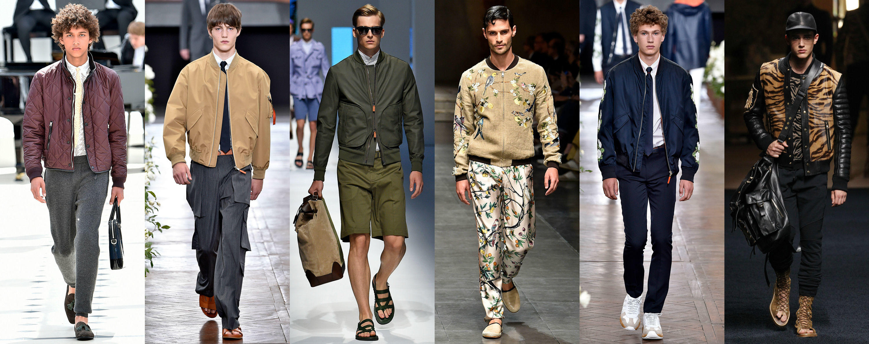 Burberry, Dior Homme, Versace, Dolce & Gabbana, Dior Homme, Balmain. Foto Getty